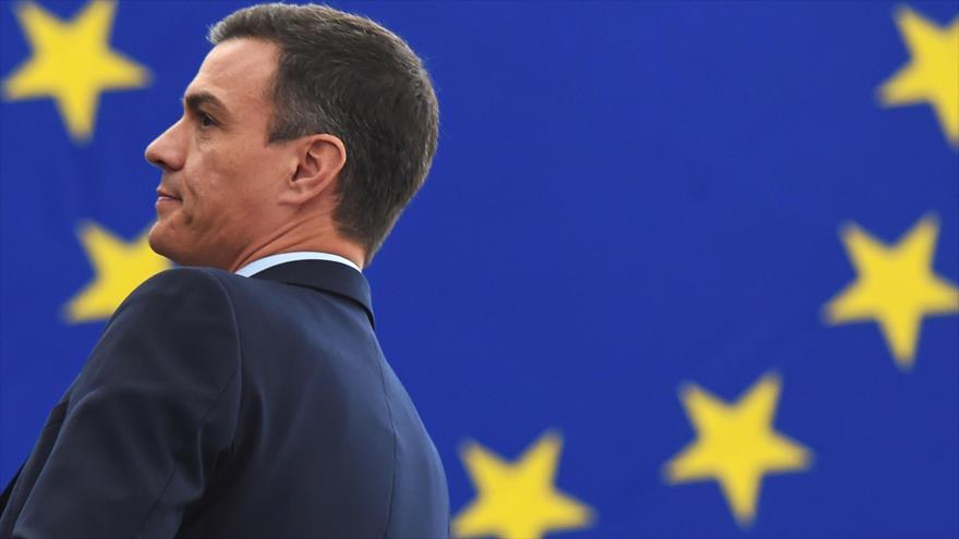 El presidente del Gobierno español, Pedro Sánchez, participa en una sesión del Parlamento Europeo (PE), 16 de enero de 2019. (Foto: AFP)