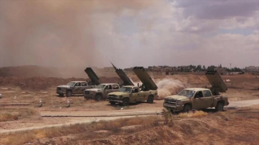 Vídeo: Siria repele con misiles ataque terrorista en Idlib