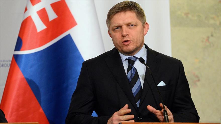 El líder del gobernante partido Dirección-Socialdemocracia (Smer) de Eslovaquia, Robert Fico.