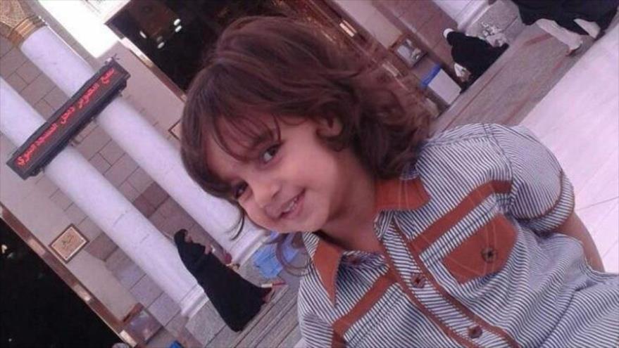 Zakariya Bader al-Jabir, niño que fue degollado por un conductor saudí en Medina, 27 de enero de 2019.