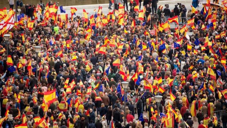 Manifestación “Por una España unida, ¡elecciones ya!” en Madrid