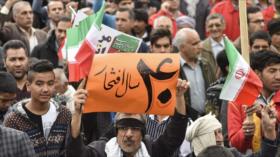 Iraníes celebran el 40.º aniversario de la Revolución Islámica