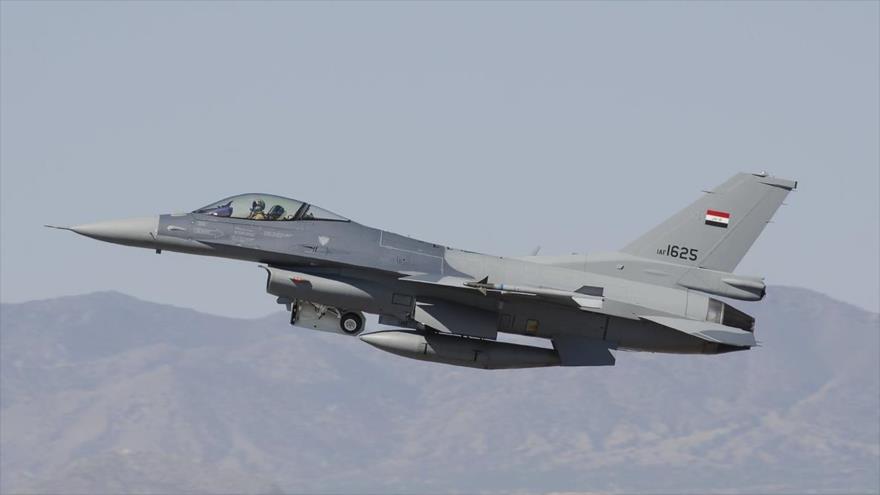Un F-16 de la aviación iraquí.