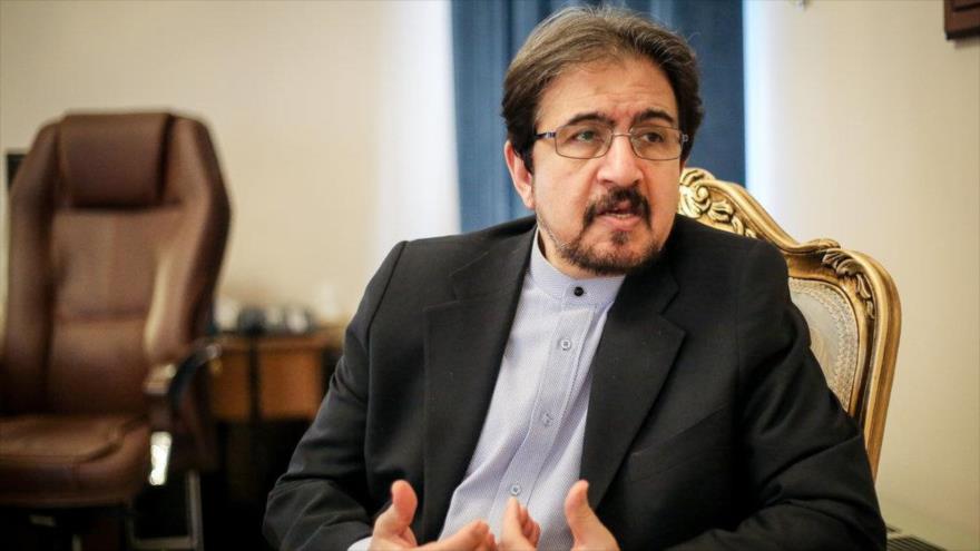 El portavoz de la Cancillería de Irán, Bahram Qasemi, en una entrevista con la agencia Mehr News, 16 de febrero de 2019. (Foto: Mehr News)