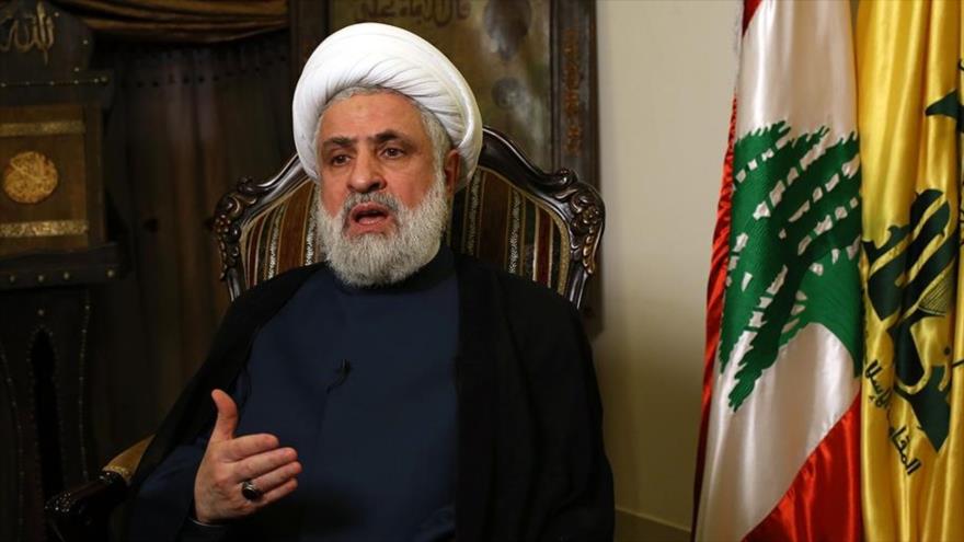 El vicesecretario general del Movimiento de Resistencia Islámica de El Líbano (Hezbolá), el sheij Naim Qasem.