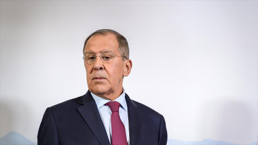 El canciller ruso, Serguéi Lavrov, en una conferencia en la ciudad de Ginebra, Suiza, 28 de noviembre de 2018. (Foto: AFP)