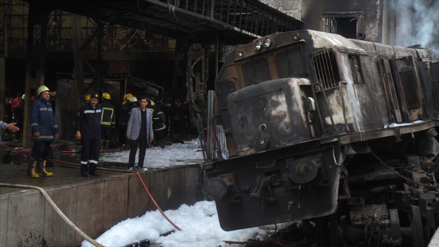 Al menos 20 muertos y 40 heridos en accidente ferroviario en Egipto