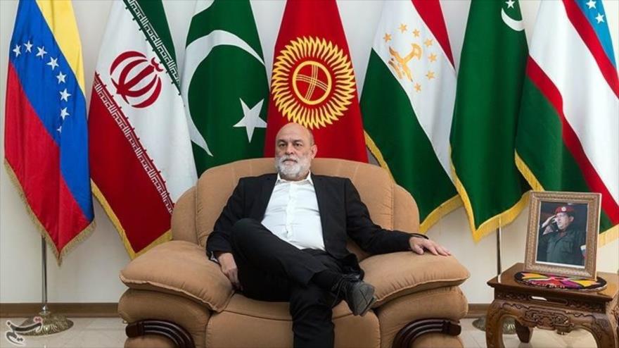 El vicecanciller de Venezuela, Rubén Darío Molina, en Teherán, capital iraní, 2 de marzo de 2019. (Foto: Tasnim)