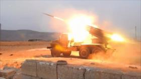Siria lanza varios misiles contra terroristas de Al-Nusra en Idlib