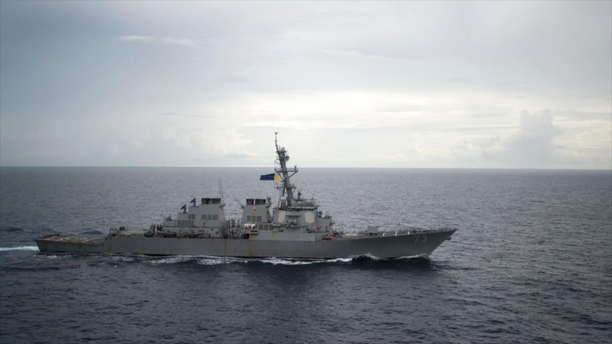 El buque de guerra de EEUU desplegado en el mar de la China Meridional, 21 de octubre de 2016. (Foto: AFP)