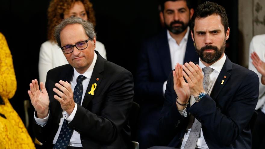 Jefe del Parlament llama a celebrar otro referéndum en Cataluña