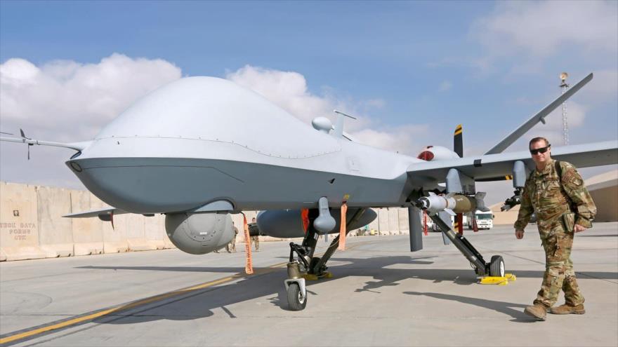 Un avión no tripulado (dron) estadounidense MQ-9 Reaper.