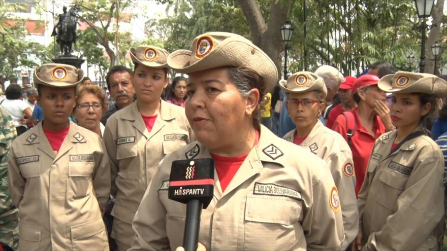 Tribuna antimperialista en el Día de la Mujer en Venezuela