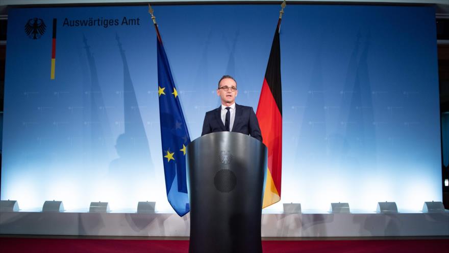El ministro de Asuntos Exteriores alemán, Heiko Maas, habla durante un acto en Berlín, 4 de febrero de 2019. (Foto: AFP)