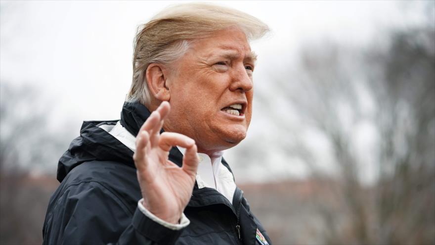 El presidente de EE.UU., Donald Trump, habla con la prensa en la Casa Blanca, 8 de marzo de 2019. (Foto: AFP)