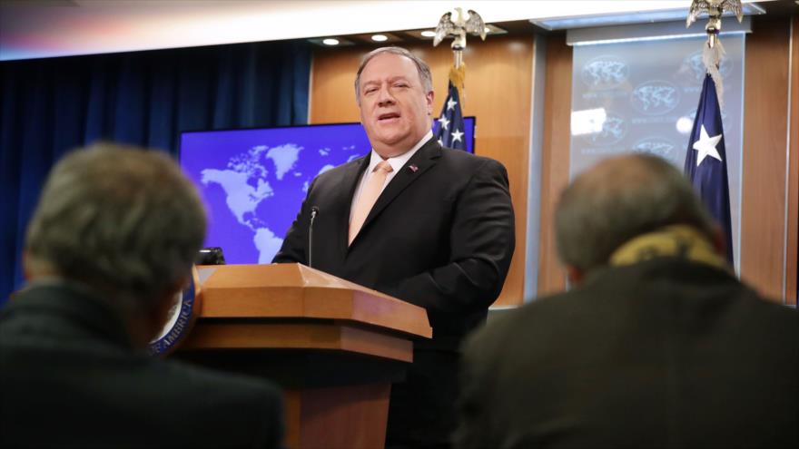 El secretario de Estado de EE.UU., Mike Pompeo, ofrece una conferencia de prensa, Washington DC., 11 de marzo de 2019. (Foto: AFP)