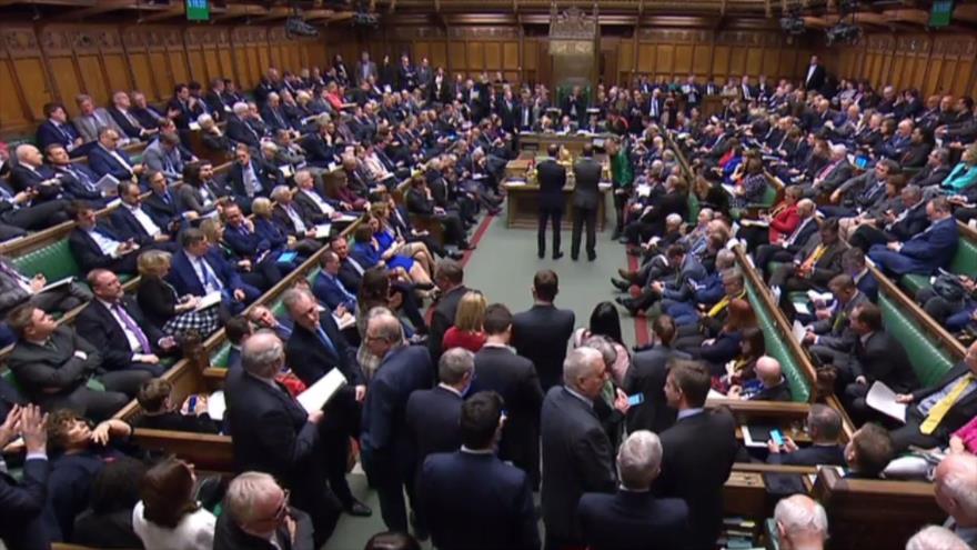 La Cámara de los Comunes durante una votación sobre el Brexit, 14 de marzo de 2019. (Foto: AFP)