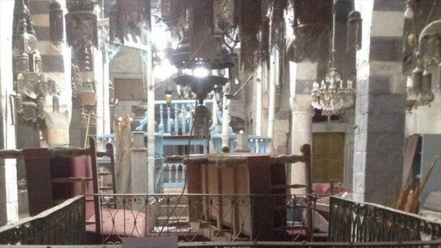 La sinagoga Jobar, cerca de Damasco, la capital de Siria.