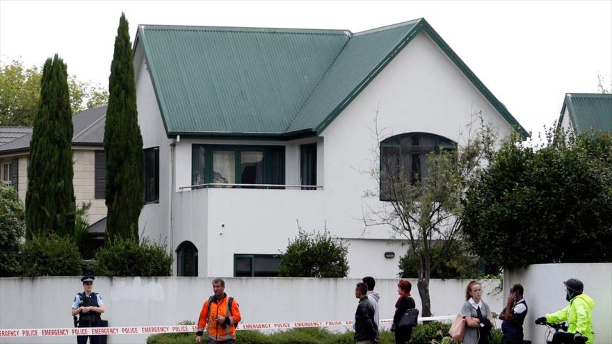 La Mezquita Al-Noor en la ciudad Christchurch de Nueva Zelanda, donde ocurrió un ataque terrorista, 15 de marzo de 2019. (Foto: AFP)