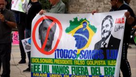 Estadounidenses protestan contra visita de Jair Bolsonaro a Miami