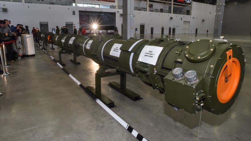 El nuevo misil 9M729 de Rusia en el parque militar Patriot en las afueras de Moscú (capital), 23 de enero de 2019. (Foto: AFP)