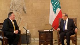 Presidente libanés a Pompeo: Hezbolá cuenta con gran apoyo popular