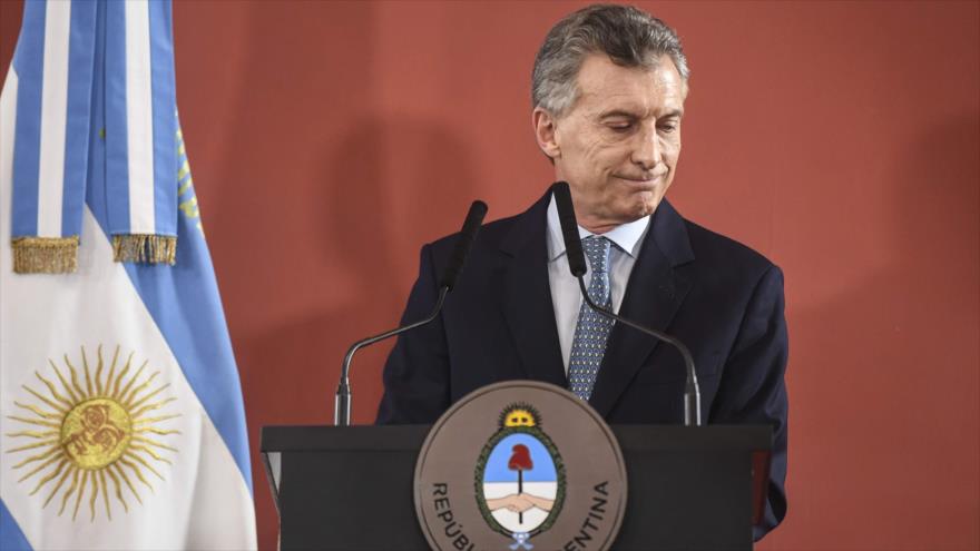 El presidente de Argentina, Mauricio Macri, en la Casa Rosada, Buenos Aires, 27 de septiembre de 2018. (Foto: AFP)