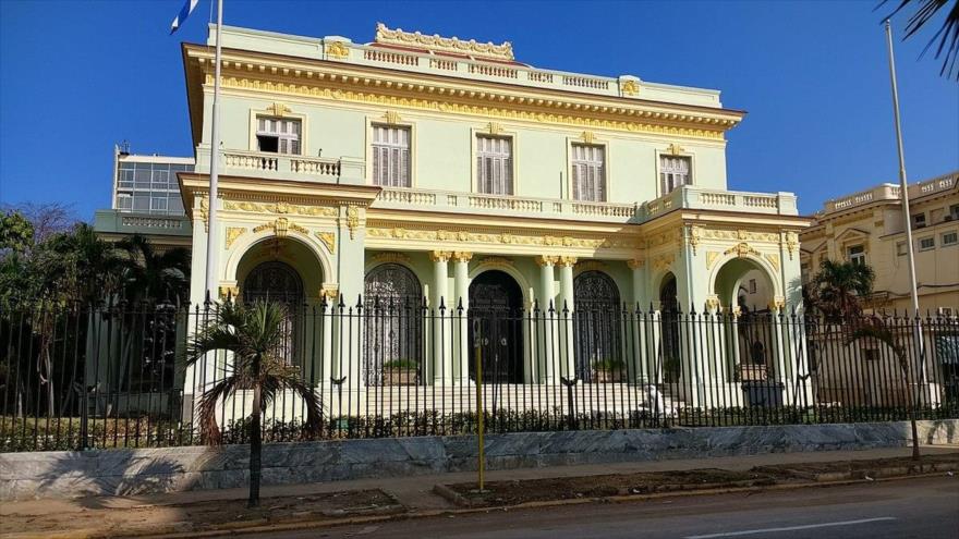Sede de la Cancillería de Cuba en La Habana, la capital.