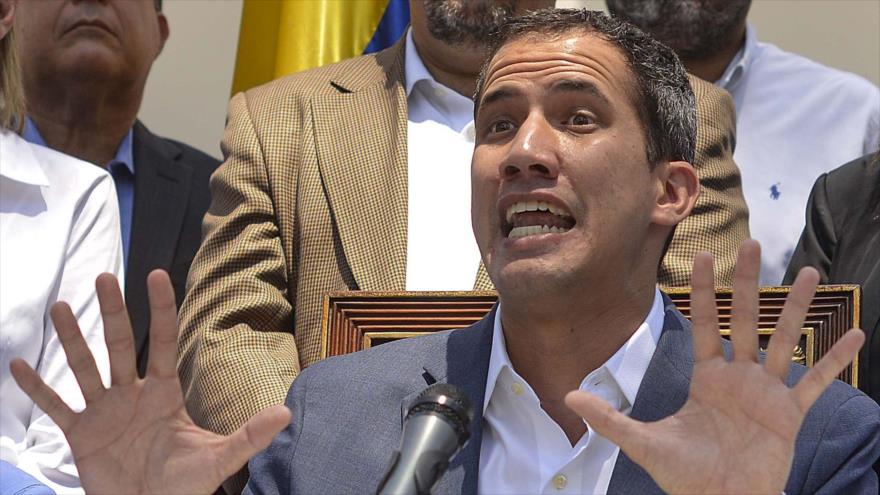 El presidente de la Asamblea Nacional (AN), Juan Guaidó, Caracas, 10 de marzo de 2019. (Fuente: AFP)