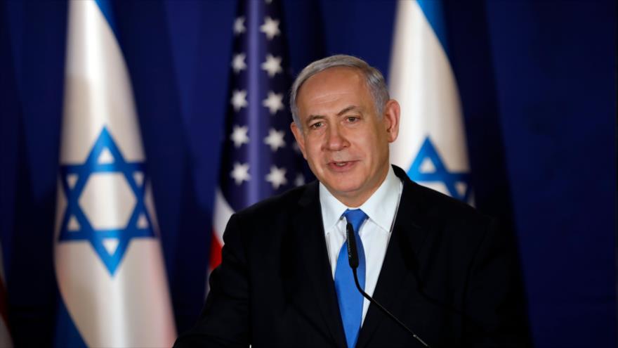 El primer ministro israelí, Benjamín Netanyahu, en una conferencia de prensa en Al-Quds (Jerusalén), 21 de marzo de 2019. (Foto: AFP)