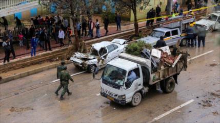Lluvias generan fuertes inundaciones en el sur de Irán