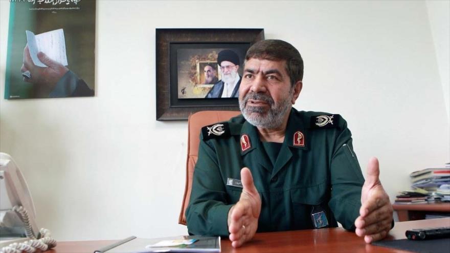 El portavoz del Cuerpo de Guardianes de la Revolución Islámica (CGRI) de Irán, el general Ramezan Sharif.