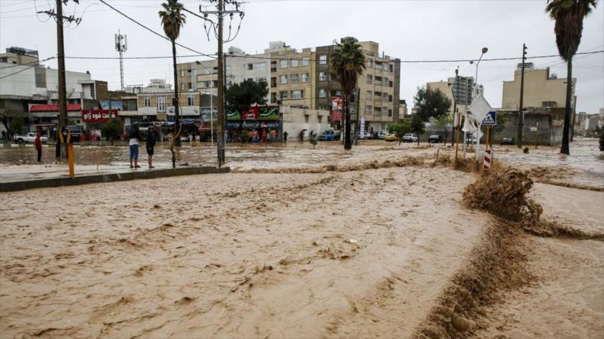 Calles inundadas en Shiraz, la capital de la provincia de Fras, sita en el sur de IrÃ¡n, 26 de marzo de 2019. (Foto: Farsnews)