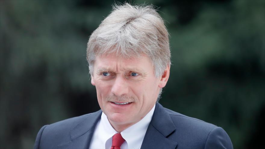 Dmitri Peskov, portavoz de la Presidencia rusa, en Bishkek, la capital kirguisa, 28 de marzo de 2019. (Foto: AFP)