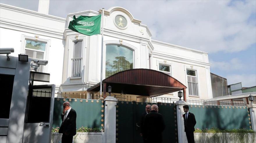 Fachada del consulado saudí en Estambul (Turquía), 1 de noviembre de 2018.