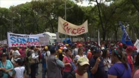 Manifestación antimperialista del chavismo en Caracas