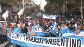 Protestan en Argentina contra las políticas de Mauricio Macri