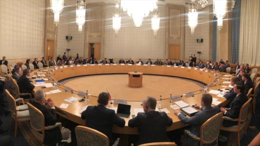 La XIV reunión de la Comisión Intergubernamental de Alto Nivel Rusia-Venezuela (CIAN), celebrada en Moscú, capital rusa, 5 de abril de 2019.