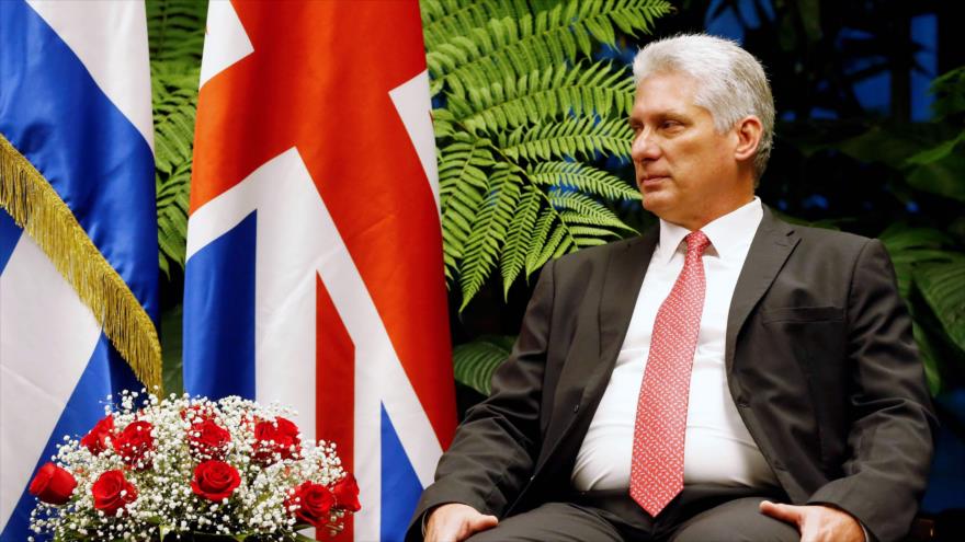 El presidente cubano, Miguel Díaz-Canel, en una reunión en La Habana (capital), 25 de marzo de 2019. (Foto: AFP)