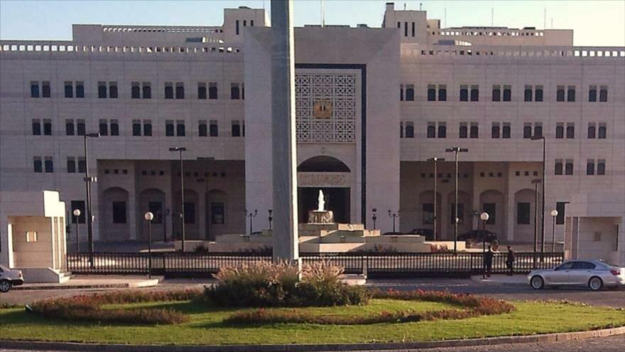 Sede de la Cancillería siria en Damasco, la capital siria.