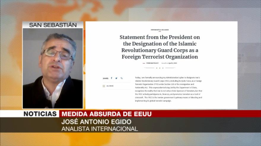 Egido: Iniciativa de EEUU contra CGRI es una acción “provocadora”