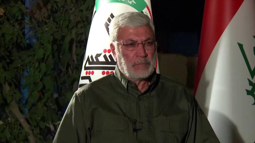 El subcomandante de las Fuerzas Populares iraquíes (Al-Hashad Al-Shabi, en árabe), Abu Mahdi al-Muhandis.