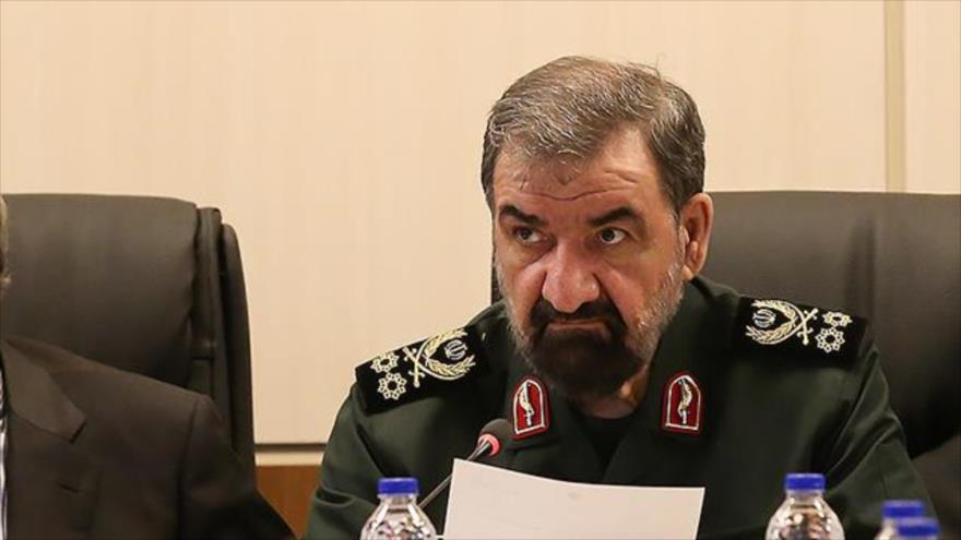 El secretario del Consejo de Discernimiento del Sistema de la República Islámica de Irán, Mohsen Rezai, 10 de abril de 2019. (Foto: SNN)