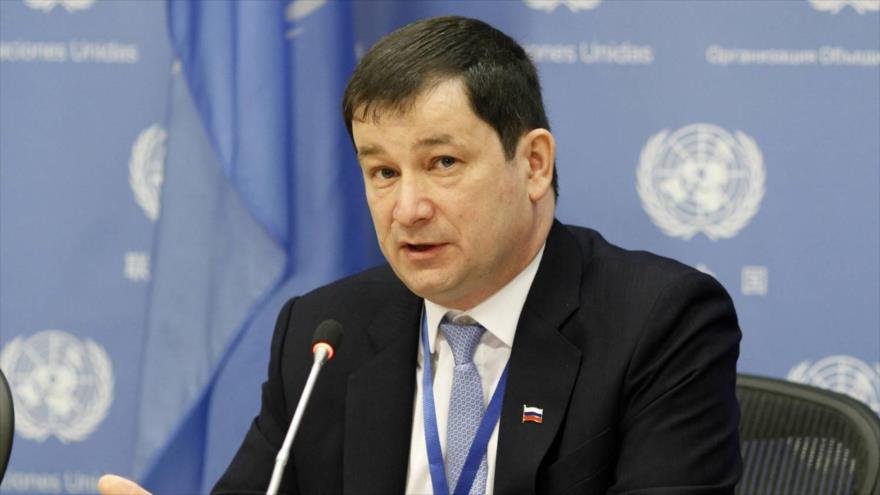 El embajador adjunto de Rusia ante la Organización de las Naciones Unidas (ONU), Dmitri Polianski.
