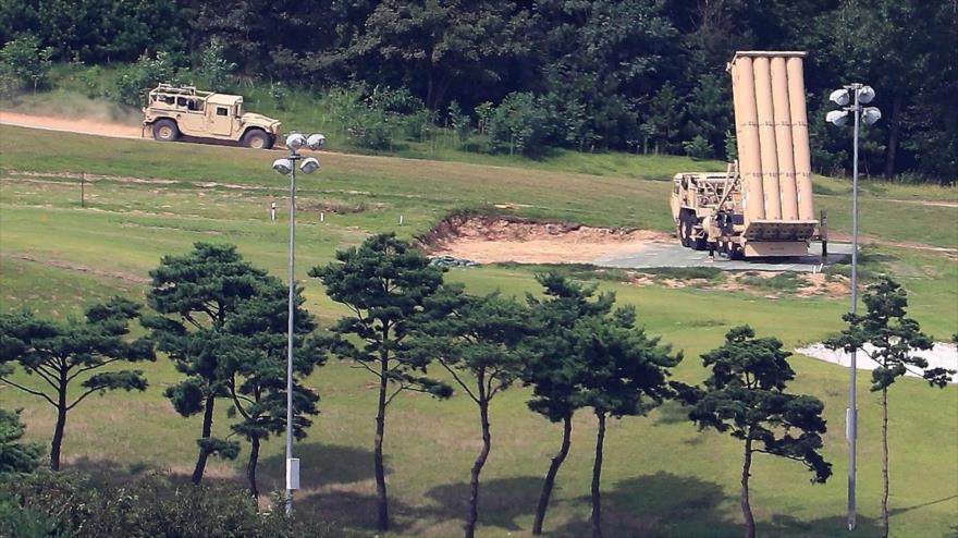 El sistema antiaéreo THAAD de EE.UU., desplegado en Corea del Sur, 4 de septiembre de 2017. (Foto: AFP)