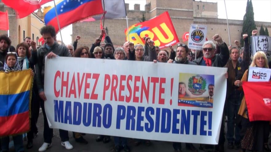 Italianos repudian injerencia de EEUU en asuntos de Venezuela