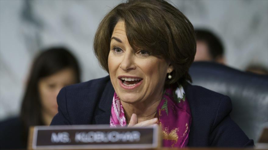 Amy Klobuchar, senadora demócrata por Minnesota y aspirante a las presidenciales de EE.UU. de 2020.