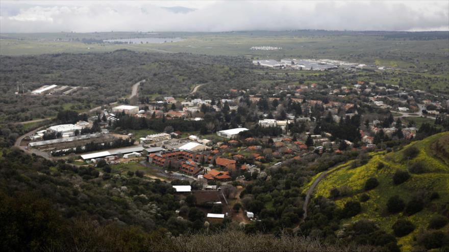 Asentamientos israelíes en los altos del Golán ocupados por el régimen de Israel, 25 de marzo de 2019. (Foto: AFP)
