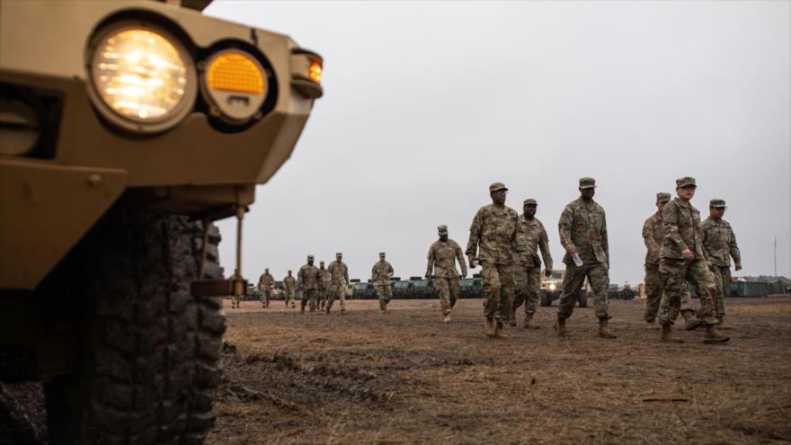 Soldados del Ejército de EE.UU. desplegados en la frontera con México, en una base en Donna, Texas, 22 de noviembre de 2018. (Foto: AFP)