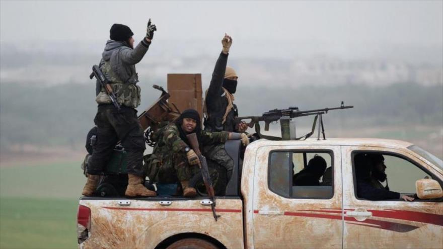Miembros del antiguo Frente Al-Nusra (ahora Fath al-Sham) en Siria. 2017. (Foto: Reuters)